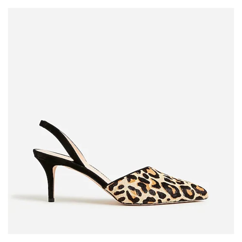 J. Crew Leopard Print Heels - Picture 3 of 5